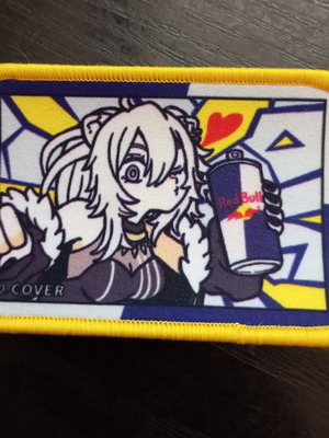 Hololive Shishiro Botan x Red Bull Limited Embroidered Patch like new
