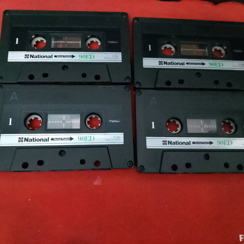 National 90ED collectible cassette tapes used, made in Japan, rare