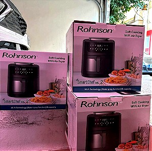Πωλειται Rohnson R-2858 Φριτέζα Αέρος 8lt Μαύρη που ψεκάζει νερό αχρησιμοποίητη στο κουτί της