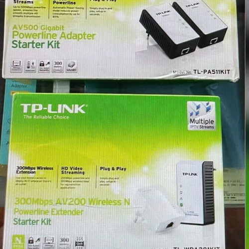Tp Link power line kit wireless net adapter used