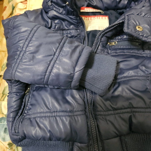 Baby jacket used light blue warm for winter
