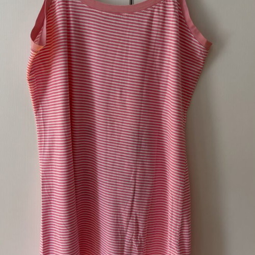 Nightgown cotton mako size M, like new, red and pink