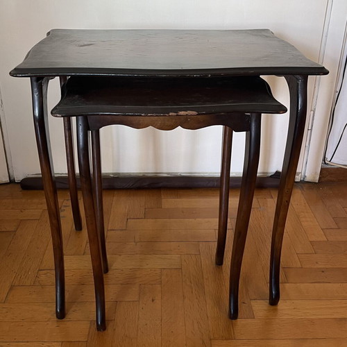 Side tables used, solid wood, elegant style