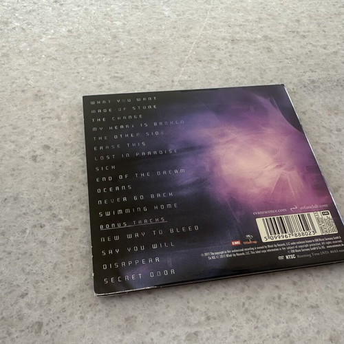 Evanescence 2011 CD and DVD deluxe version like new, rock