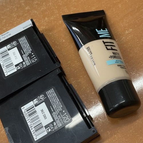 Maybelline Fit Me powder and foundation for light skin