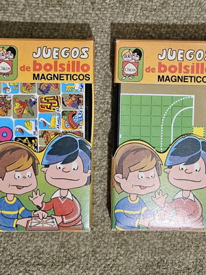 Retro 80's magnetic toys like new, set