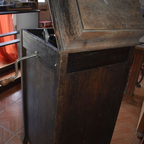 Antique gramophone used, rare, about 100 years old