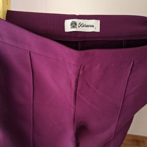 Karavan purple suit set like new, jacket M/L and large trousers