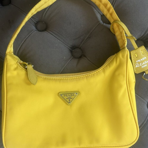 Prada Re Edition bag, yellow, rare colour, authentic