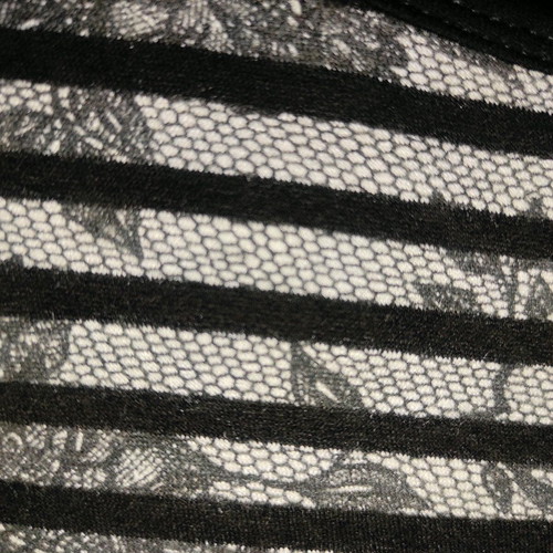 Opposé Black and White Striped Babydoll Dress Tunic Like New