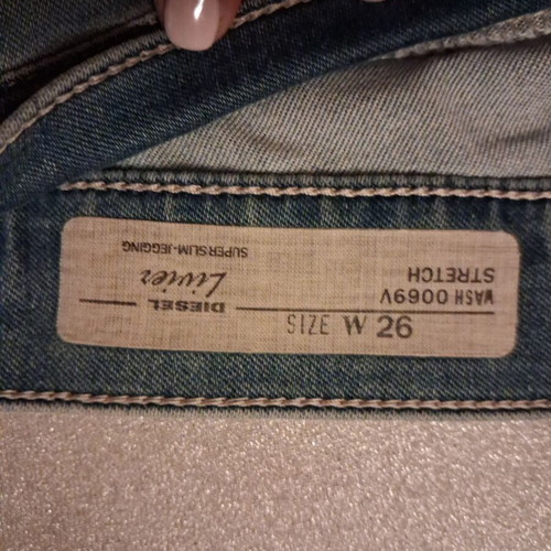 Diesel Livier Super Slim-Jegging women's jeans like new, blue, W26