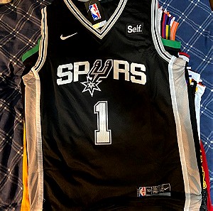 Victor Wembanyama San Antonio Spurs NBA Jersey  Black/Large (New)