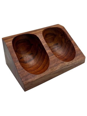 Handmade wooden double pipe stand new