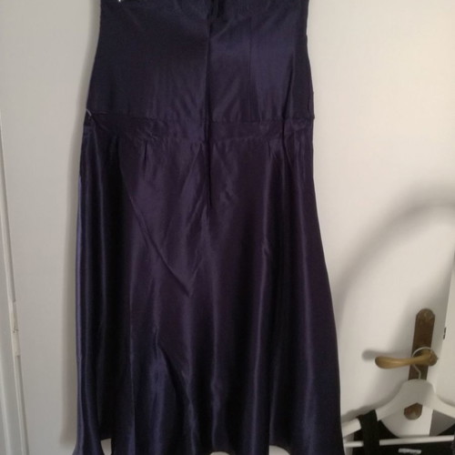 Monsoon strapless silk dress size 38 new, purple