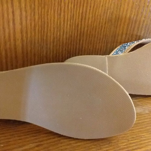 A.L.E. women's leather sandals new size 39 with blue beads