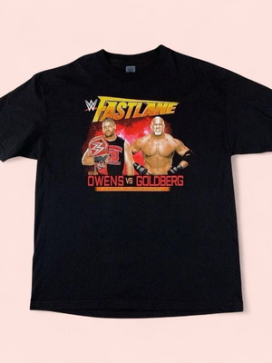WWE Fastlane T Shirt Owens Vs Goldberg Match authentic tee size XL black like new