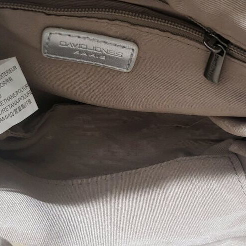 David Jones crossbody bag silver like new, 25x17 cm