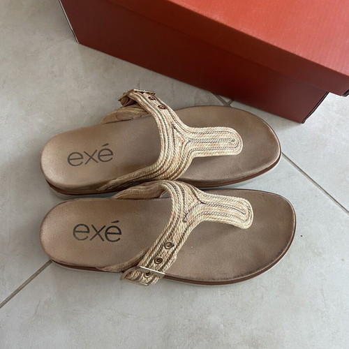 Exe flip flops like new, size 38, beige