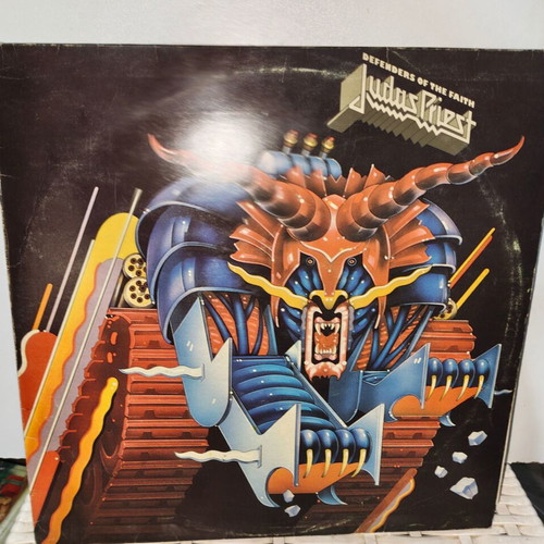 Judas Priest Defenders Of The Faith vinyl record used, metal