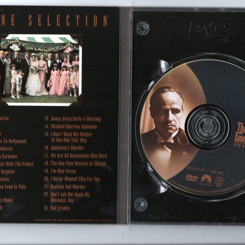 The Godfather DVD collection used with three movies and special features