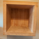Wall unit with solid wood 4cm thick, like new