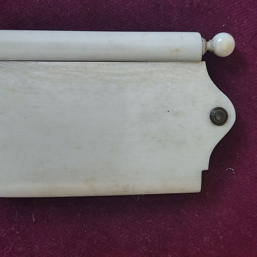 French bone notebook used, circa 1880