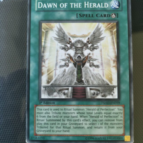 Dawn of the Herald 1st edition rare spell card like new