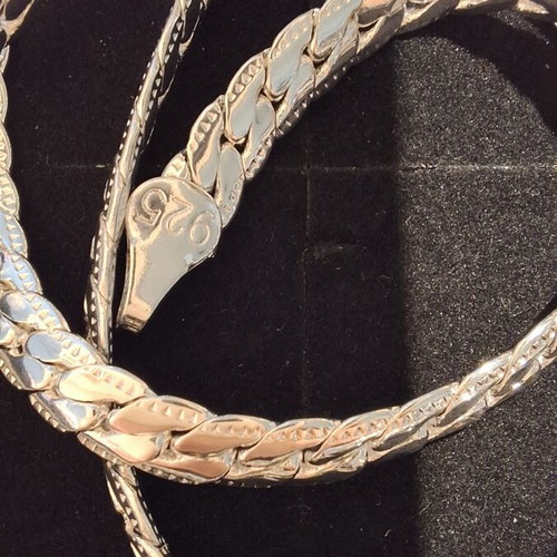 Chain 925 sterling silver, 49 cm, new