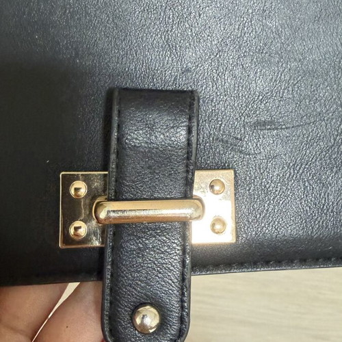 Carpisa Crossbody Shoulder Black Mini Flap Bag Used