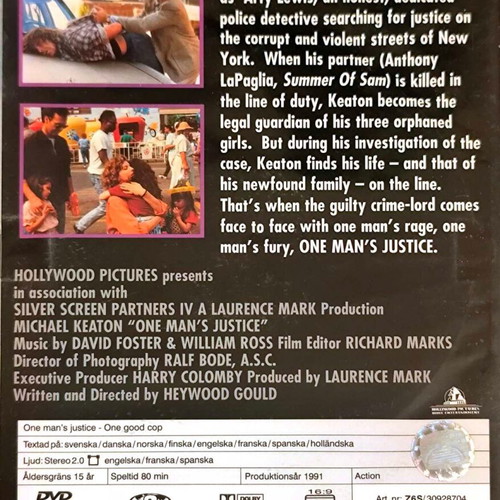One Man's Justice DVD μεταχειρισμένη ταινία δράσης με Michael Keaton