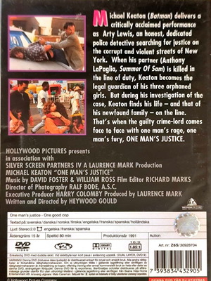 One Man's Justice DVD μεταχειρισμένη ταινία δράσης με Michael Keaton