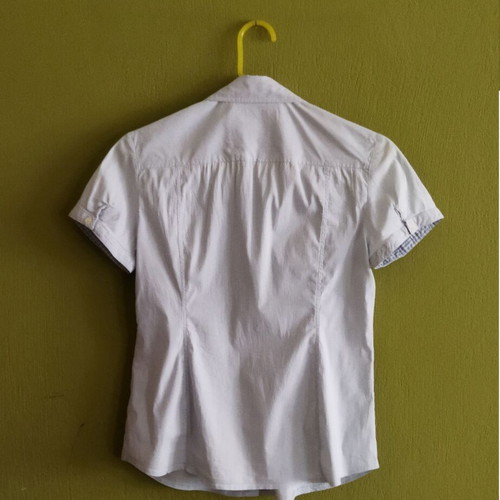 Street One short-sleeve shirt like new, blue and white, size M