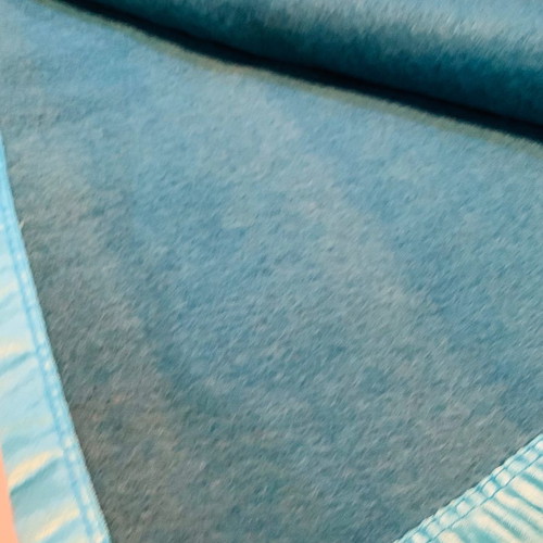 Wool blanket like new, unused, petrol color 200x140cm