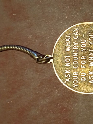 Kennedy medal keychain used