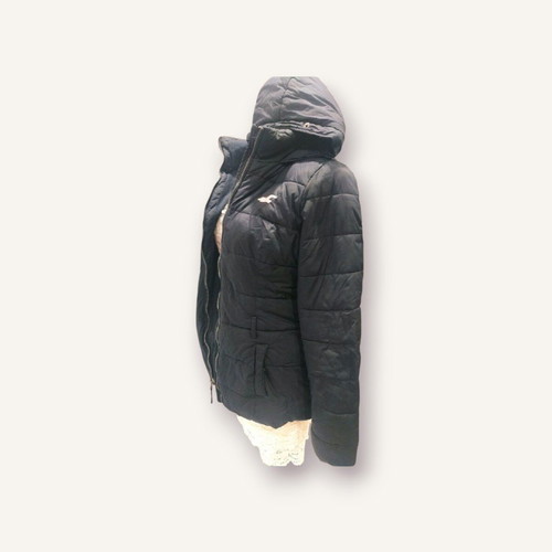 Hollister winter jacket used, size S, dark blue