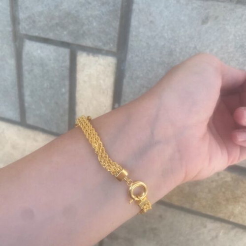Women's bracelet new, gold color, gold plated