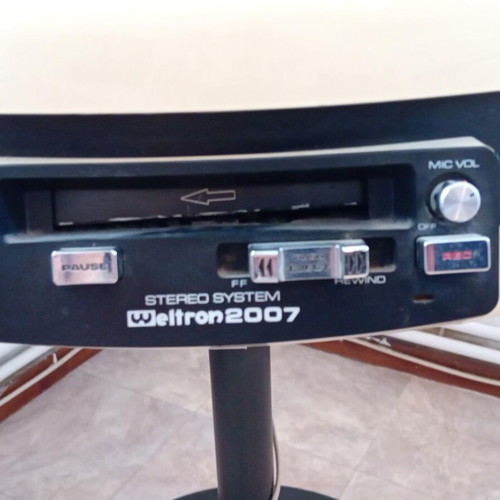 Weltron 2007 Space Age stereo system, vintage 70s turntable