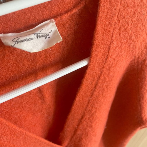 American Vintage cardigan used, wool, orange