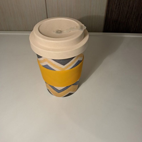 Travel Mug made of Bamboo Fiber and Melamine Resin new