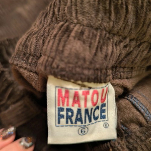 Matou corduroy pants new, for 6 years old, brown, 116 cm