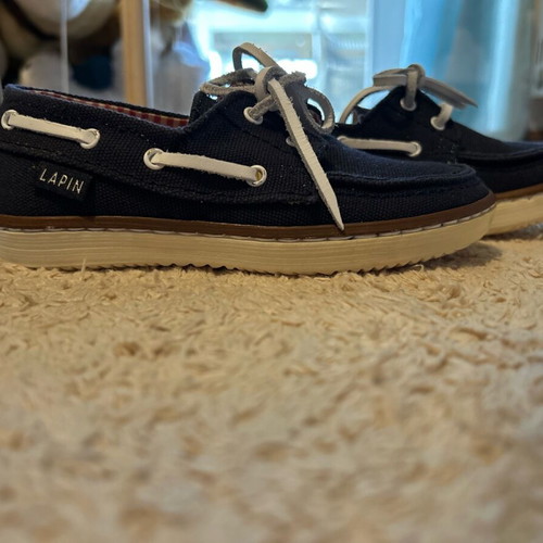 Lapin kids shoes new size 26 blue boat shoes