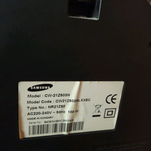 Samsung 21-inch cw21z503n TV used without remote