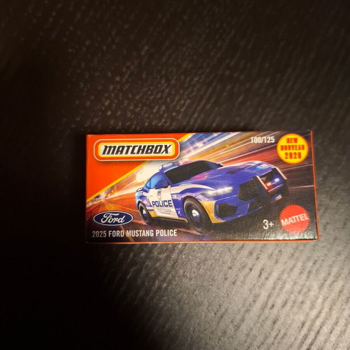 Ford Mustang Police 2025 Matchbox new in box