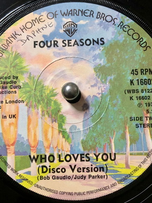 Four Seasons Who Loves You βινύλιο μεταχειρισμένο, 7", 45 RPM, single