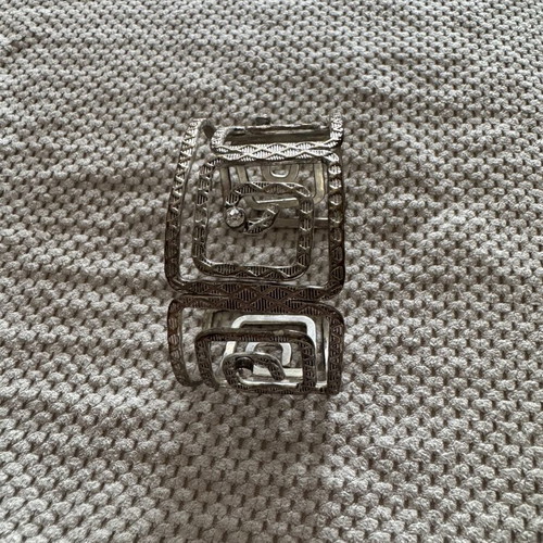 Ancient Greek style bracelet with transparent stones used