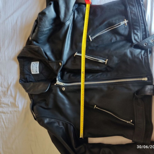 Leather Perfecto jacket black XL used vintage