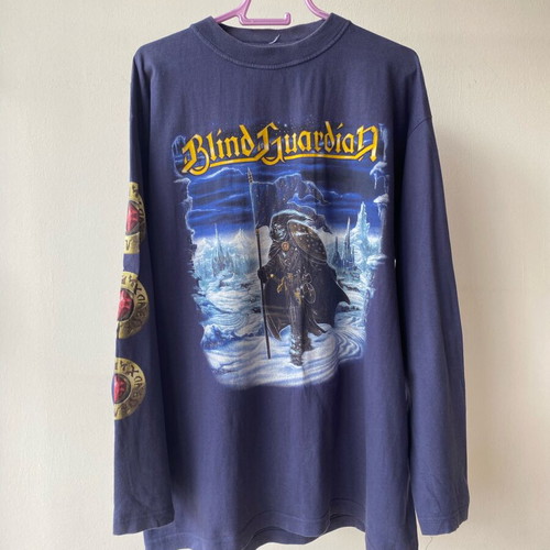 Blind Guardian long-sleeve vintage ’98 shirt like new, size XL, blue