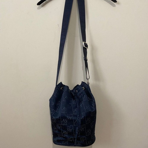 Lancetti bucket bag used, blue, shoulder