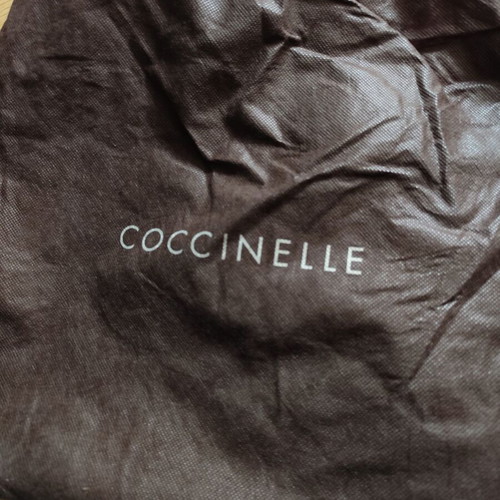 Coccinelle fabric shoulder bag like new, beige and brown