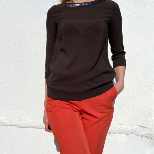 Marc O'Polo blouse brown size XS like new